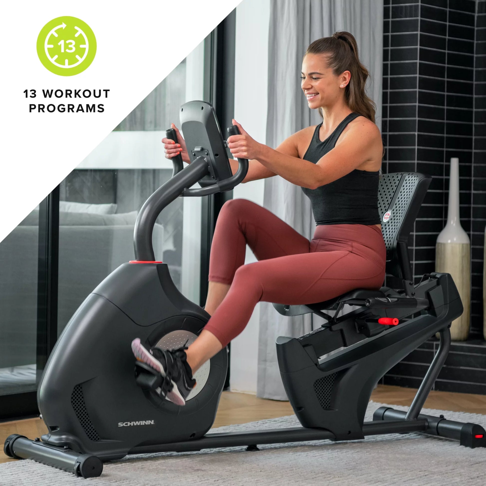 Bicicleta Reclinable De Ejercicio 230 Con Compatibilidad Explore the World Y Zwift