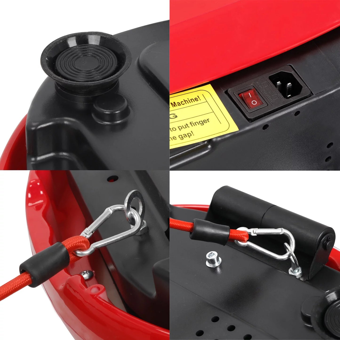 Máquina De Ejercicio Con Placa De Vibración, Plataforma Para Entrenamiento De Cuerpo Completo En Casa Con Bluetooth Rojo