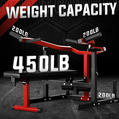Máquina De Prensa De Pecho, Capacidad De 1250 Lbs Con Brazos Convergentes Independientes, Banco De Fitness Ajustable De Inclinación Plana Para Gimnasio En Casa